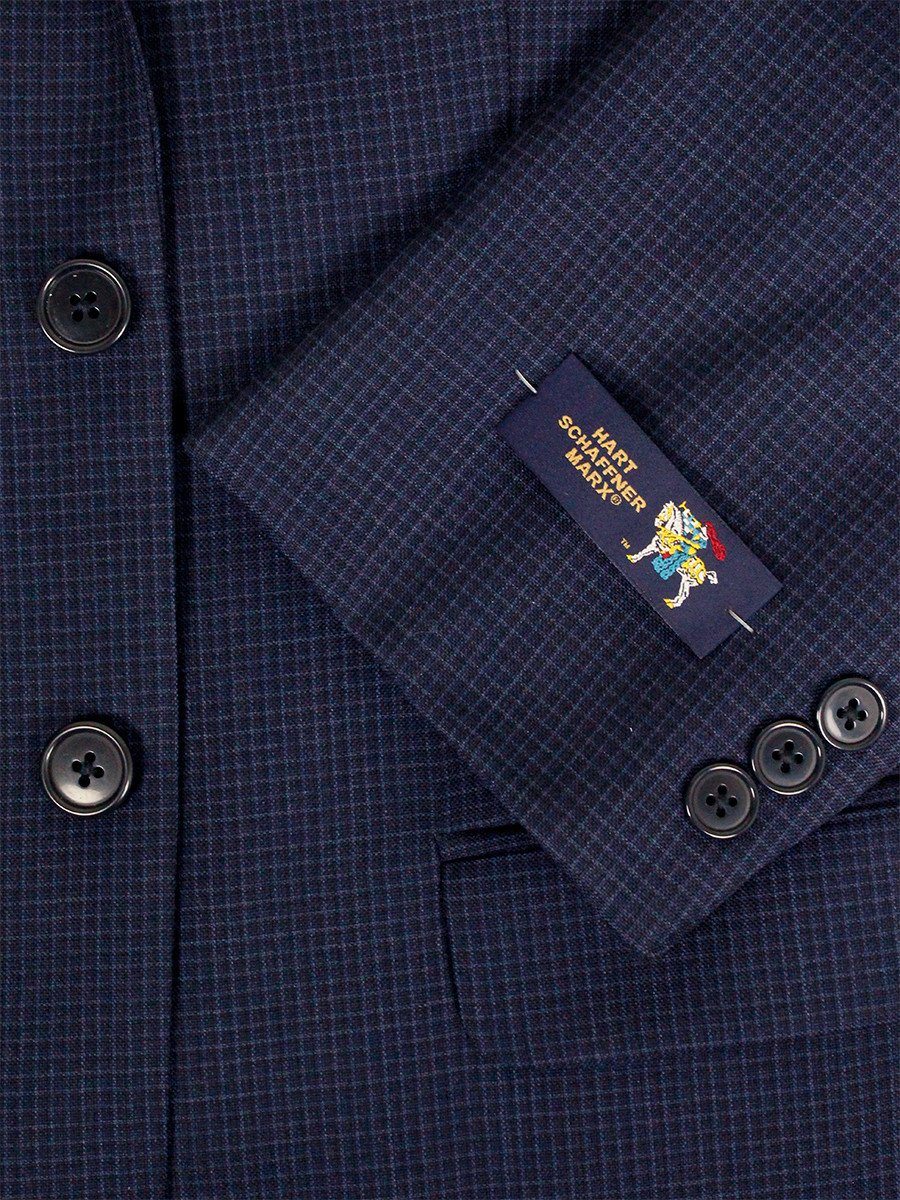 Boy's Suit 23801 Blue Check Boys Suit Hart Schaffner Marx