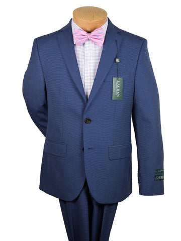 Image of Lauren Ralph Lauren 24077 65% Polyester/35% Rayon Boy's Suit Separate Jacket - Pinhead - Bright Navy Boys Suit Separate Jacket Lauren 