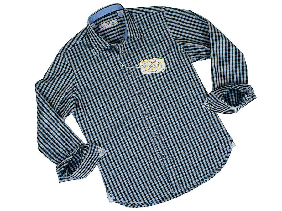 Brandolini Boy's Sport Shirt 24177 Blue Boys Sport Shirt Brandolini 