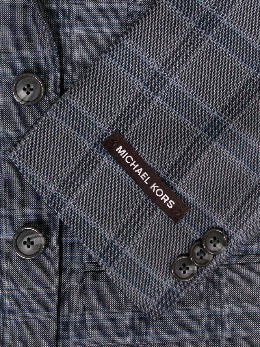 Michael Kors 24285 100% Wool Boy's Sport Coat - Plaid - Gray Boys Sport Coat Michael Kors