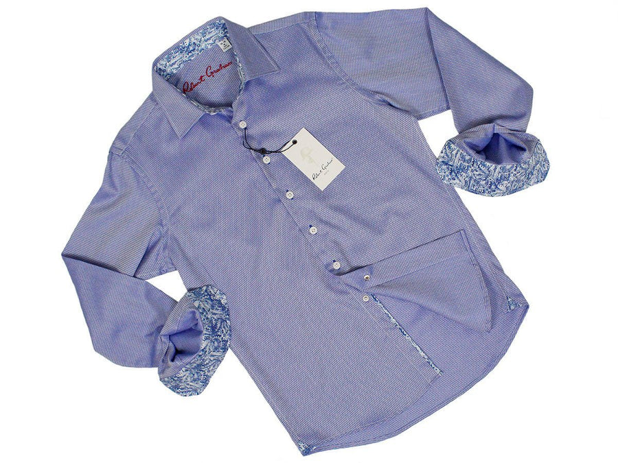 Robert Graham 24394 100% Cotton Boy's Dress Shirt - Dobby - Blue Boys L/S Woven Robert Graham 