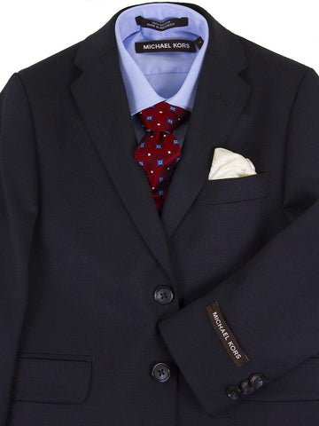 Image of Michael Kors 24467 100% Wool Suit - Solid - Navy Boys Suit Michael Kors 