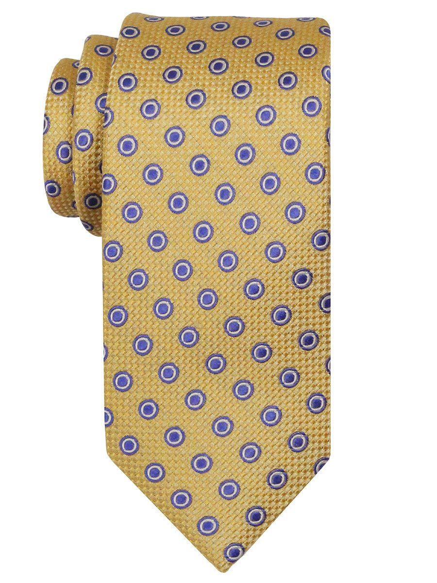 Heritage House 24482 100% Silk Boy's Tie - Neat Rigns - Yellow Boys Tie Heritage House