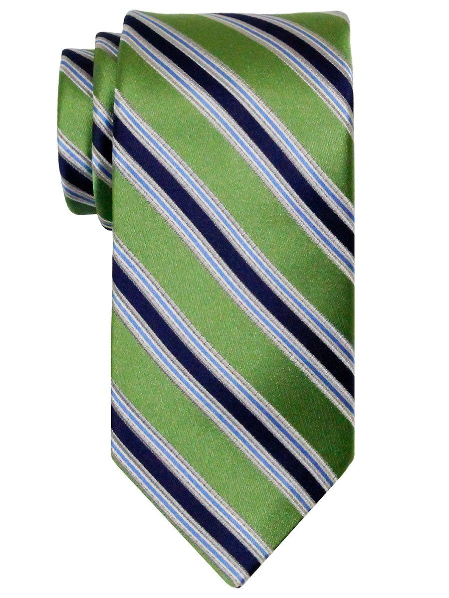 Heritage House 24530 100% Silk Boy's Tie - Stripe - Green Boys Tie Heritage House