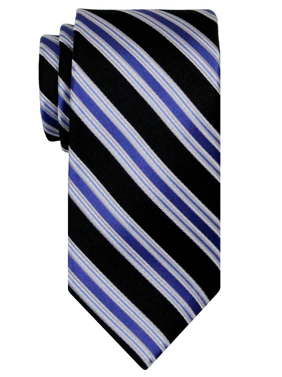 Heritage House 24534 100% Silk Boy's Tie - Stripe - Black Boys Tie Heritage House