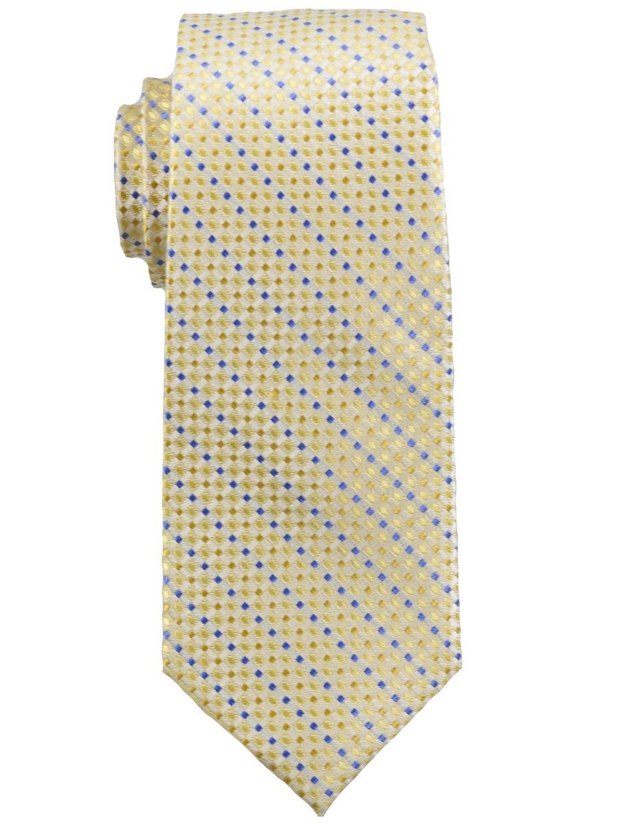 Heritage House 25140 100% Silk Boy's Tie - Neat - Yellow/Blue Boys Tie Heritage House