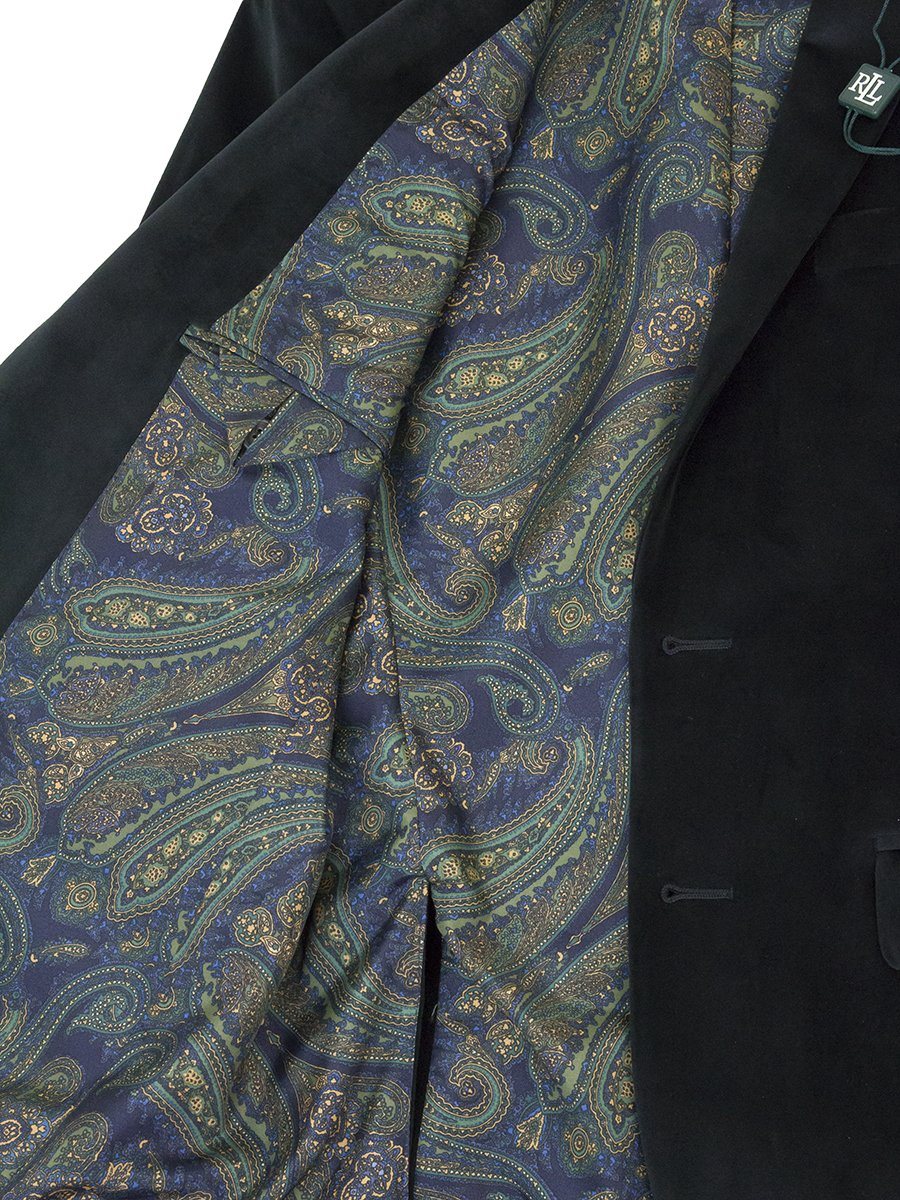 Lauren Ralph Lauren 25274 Boy's Sport Coat-Black Velvet Boys Sport Coat Lauren