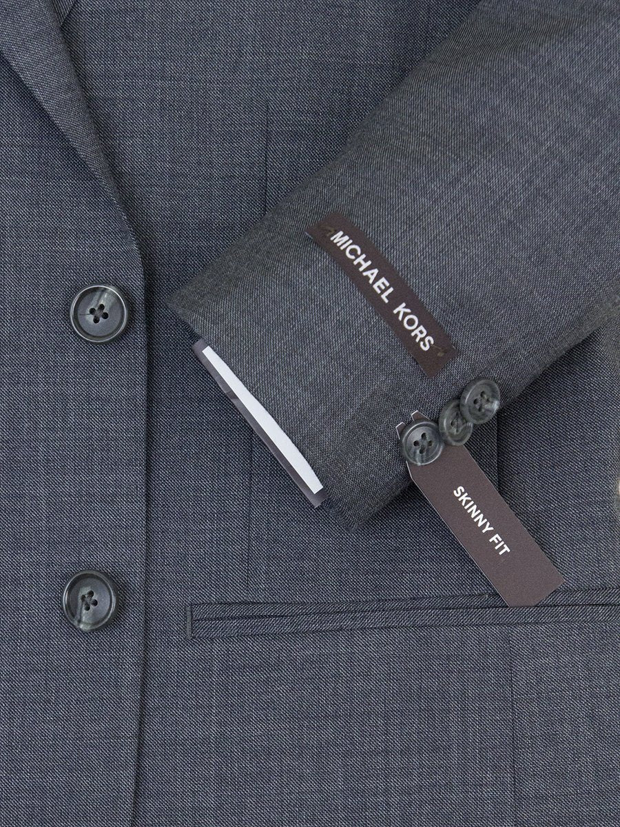 Michael Kors 25328 Skinny Fit Boy's Suit Gray Sharkskin Boys Suit Michael Kors