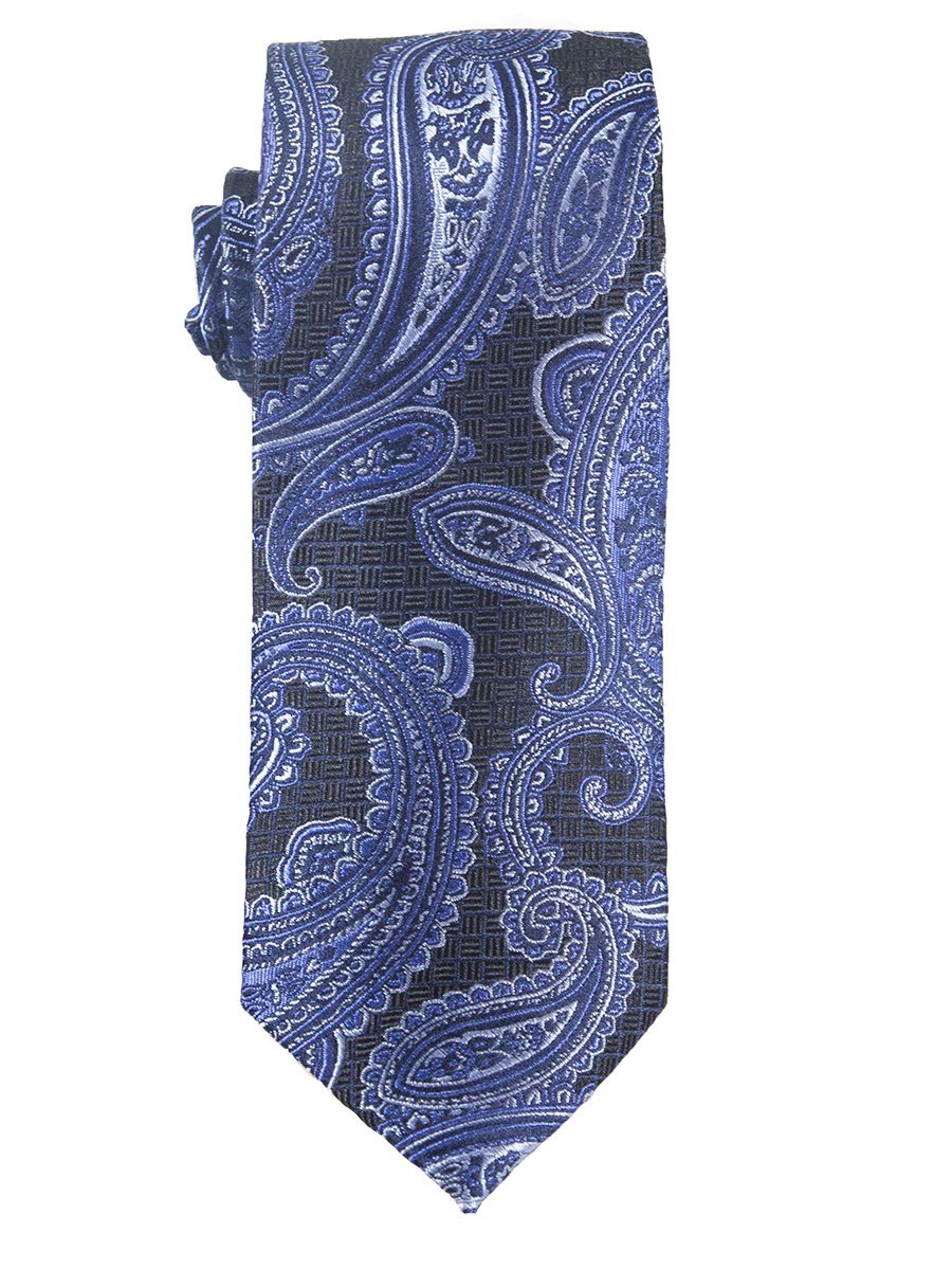 Heritage House 25442 100% Woven Silk Boy's Tie - Paisley - Blue/Black Boys Tie Heritage House