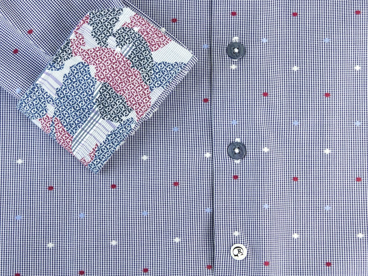 Robert Graham 25883 Navy Dots Boys L/S Woven Robert Graham