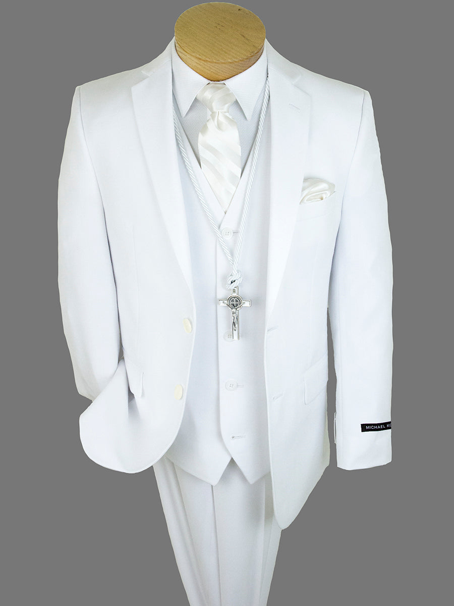 Boys Suit in White by Michael Kors – Heritage House The Boys