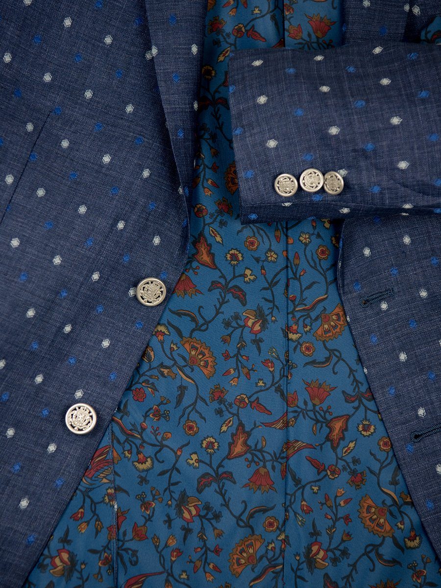 Boy's Sport Coat 26406 Navy/Blue White Boys Sport Coat Tallia