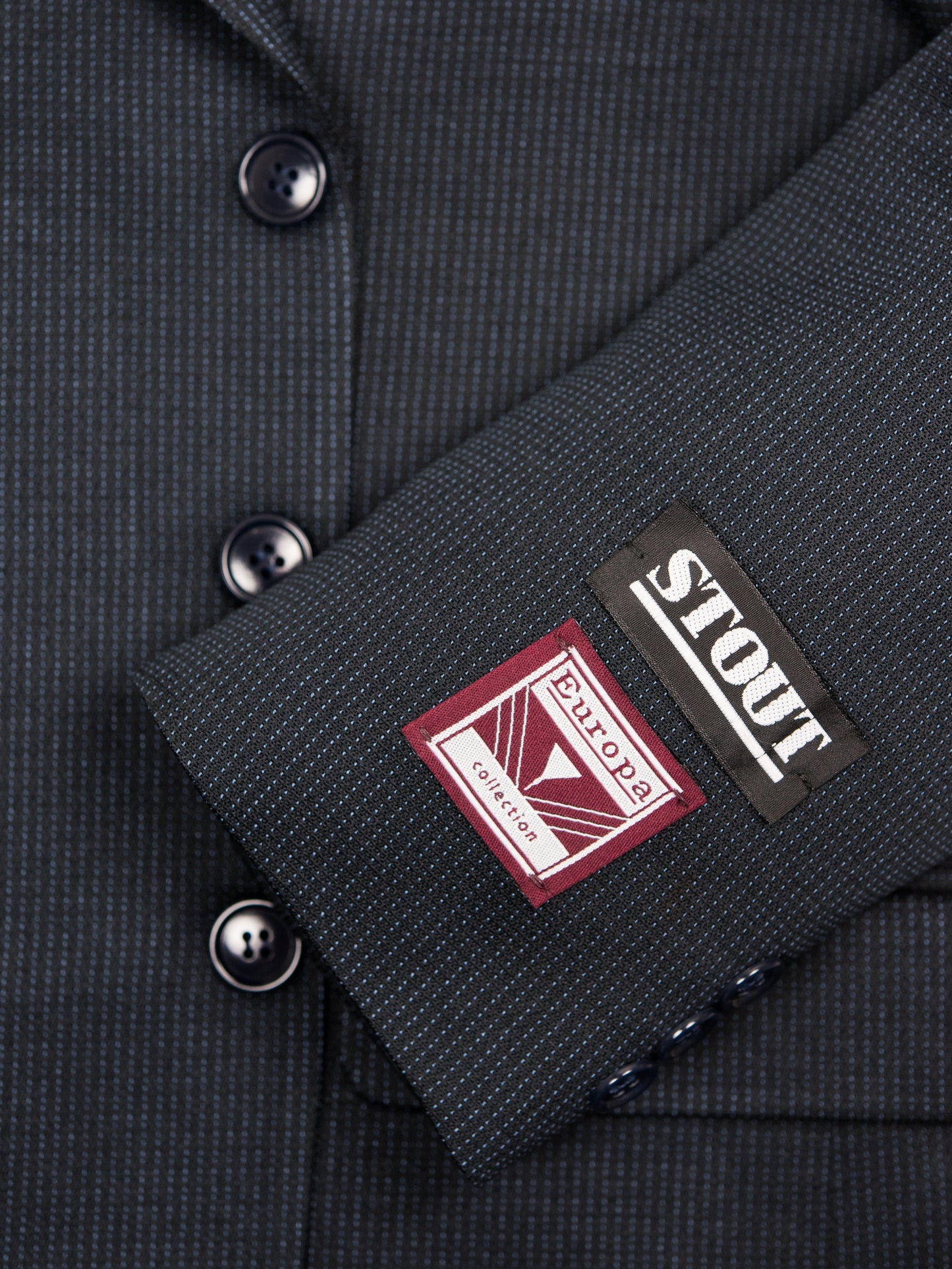 Europa Boy's Suit- 26838-Navy- Broken Stripe Boys Suit Europa