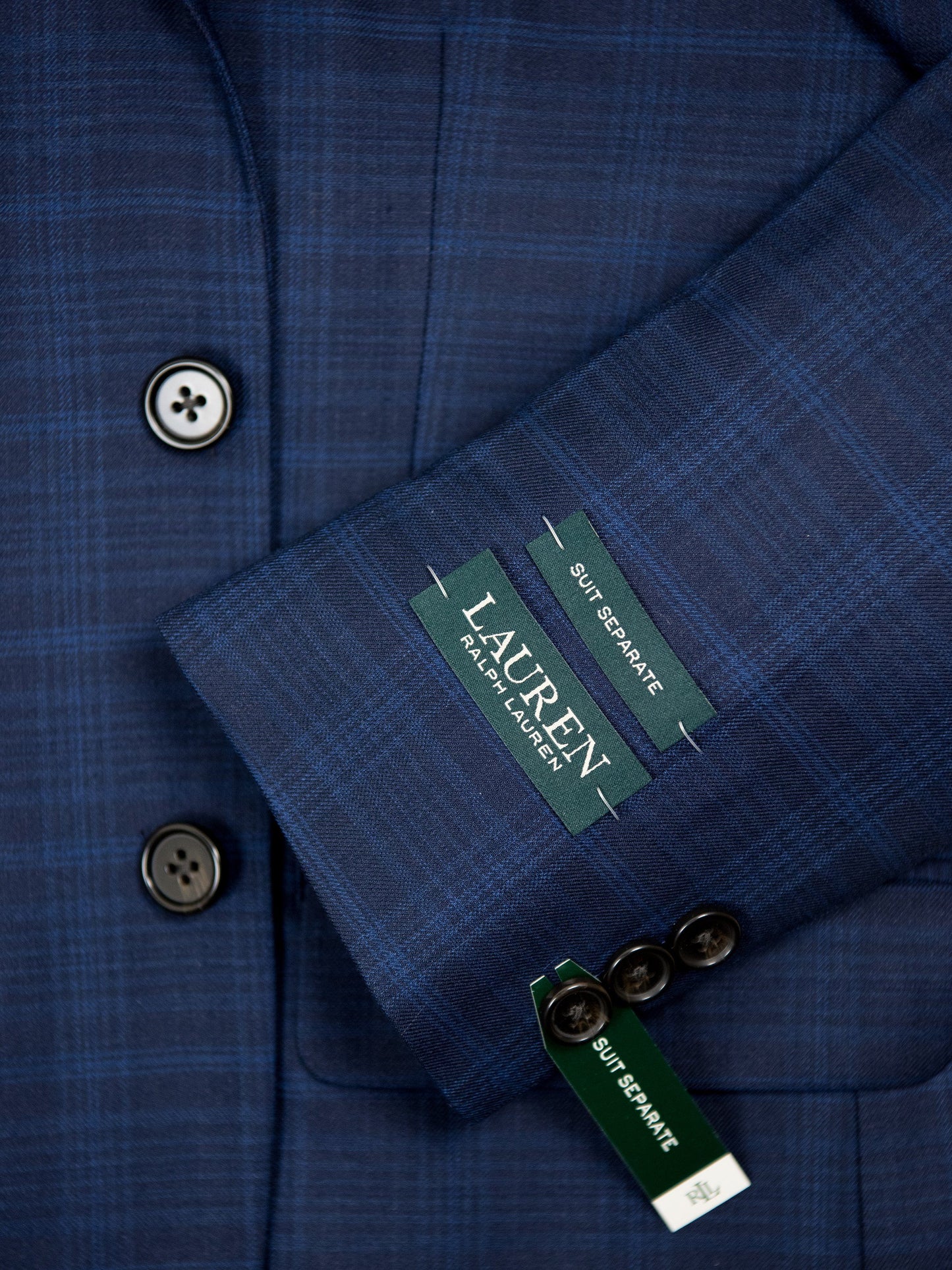 Lauren Ralph Lauren 26937 Suit Separate Jacket-Navy Plaid Boys Suit Separate Jacket Lauren