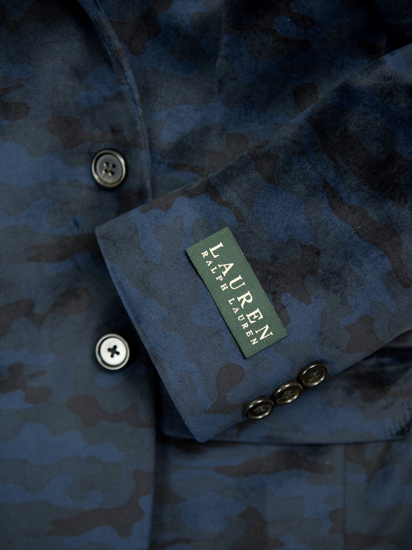 Lauren Ralph Lauren 26951 Boy's Sport Coat-Navy Velvet Camouflage Boys Sport Coat Lauren