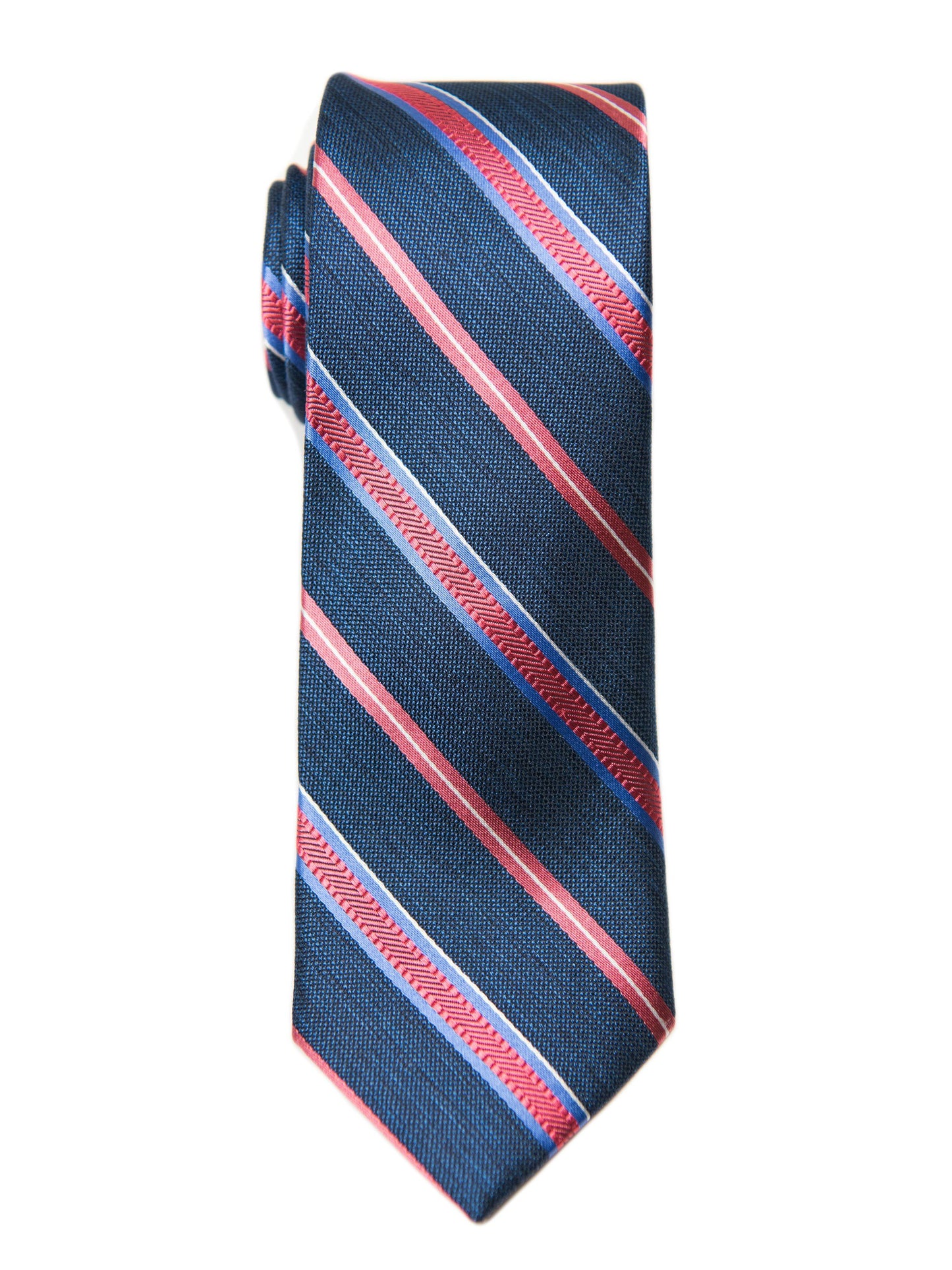Heritage House 27004 100% Silk Boy's Tie - Stripe - Blue/Red Boys Tie Heritage House