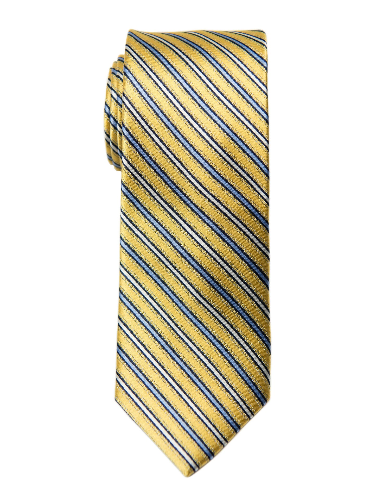 Heritage House 27006 100% Silk Boy's Tie - Stripe - Yellow/Blue Boys Tie Heritage House