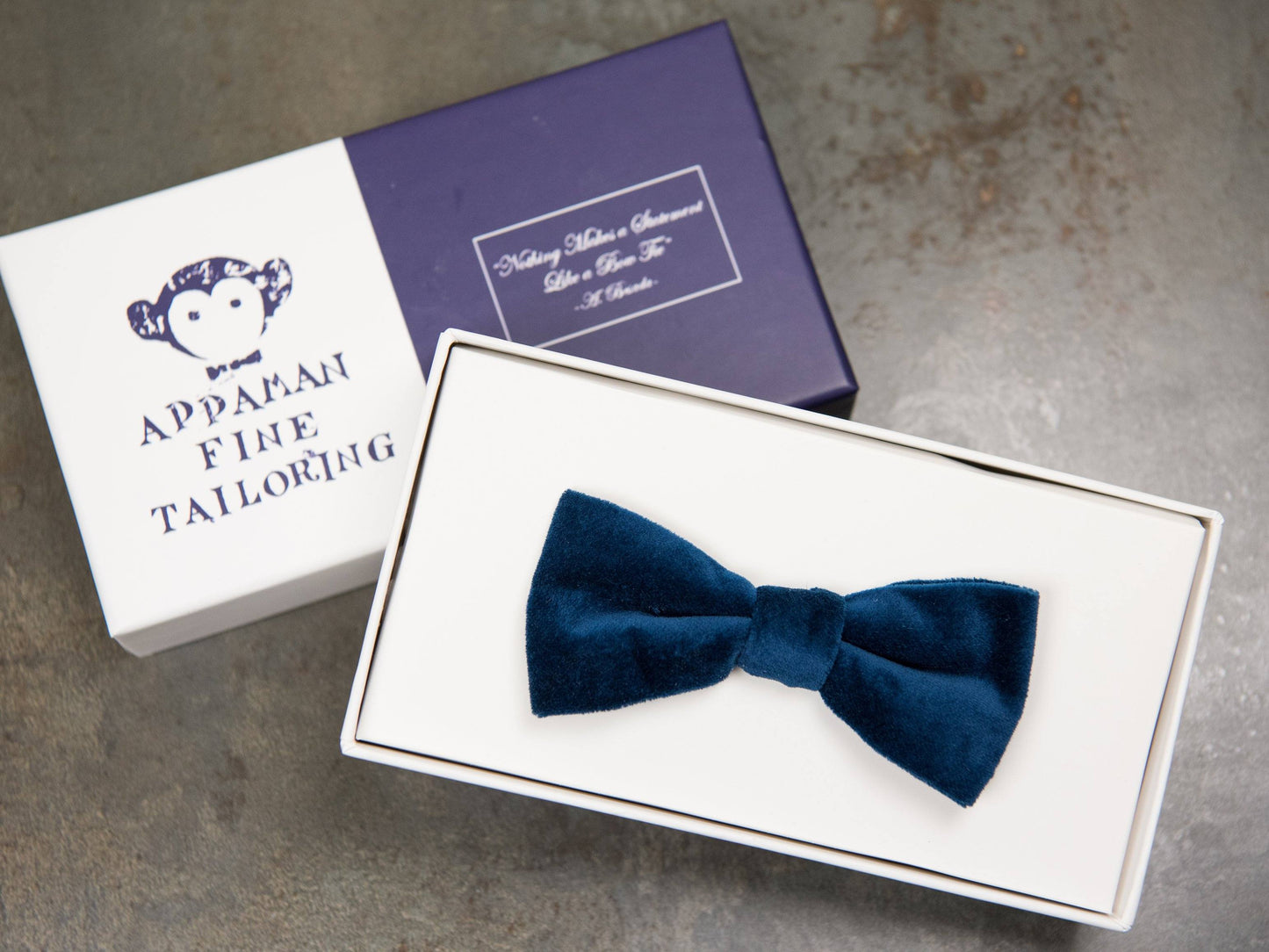 Appaman 27052 Boy's Bow Tie Blue Velvet Boys Bow Tie Appaman
