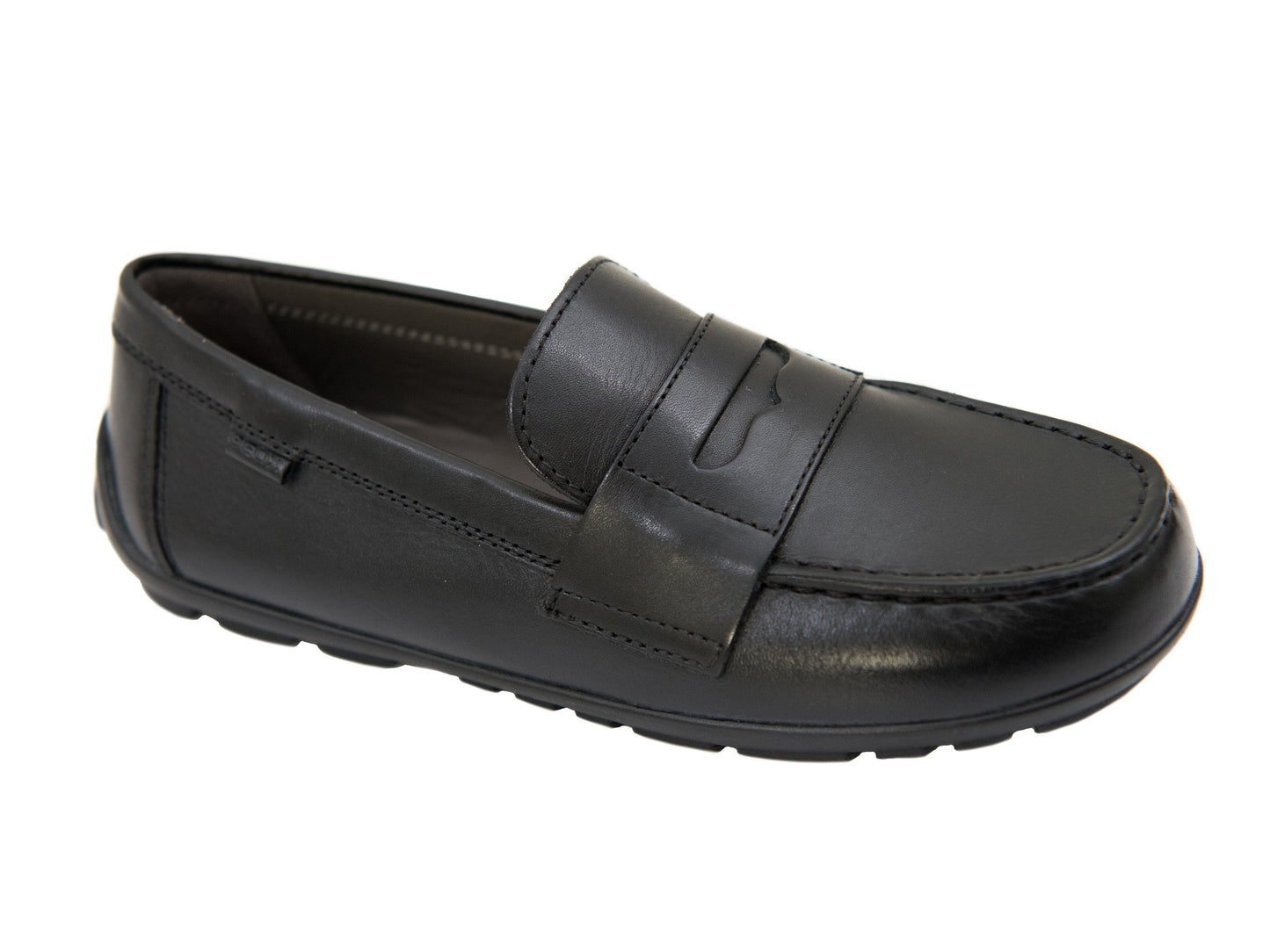 Geox 27163 Boy's Shoe- Driving Penny Loafer- Black Boys Shoes Geox