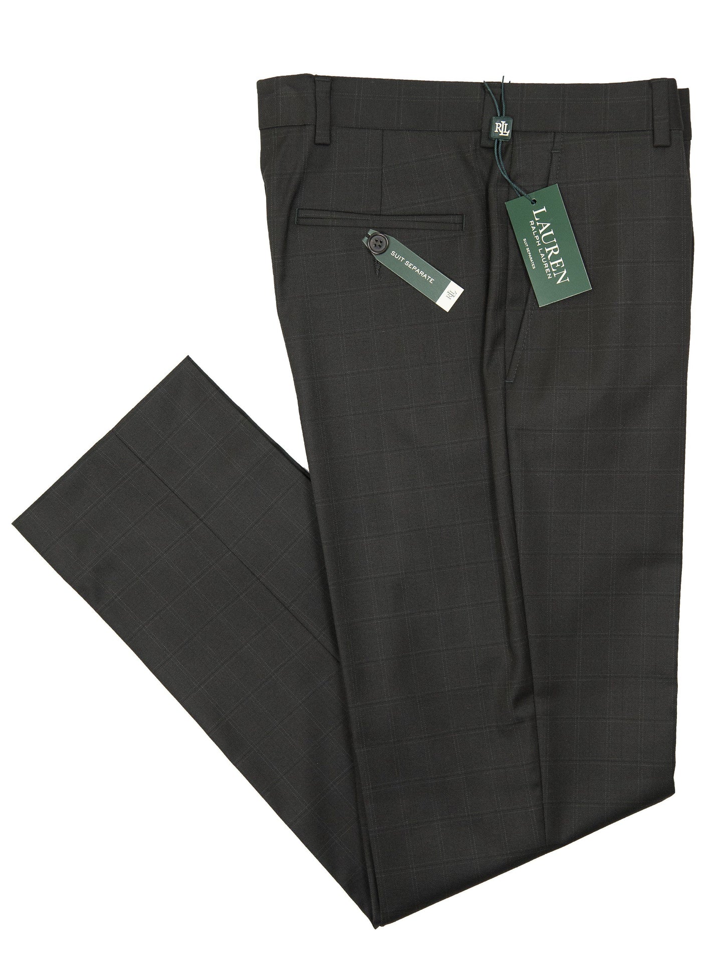 Lauren Ralph Lauren 27196P Boy's Suit Separate Pant - Plaid - Black Boys Suit Separate Pant Lauren