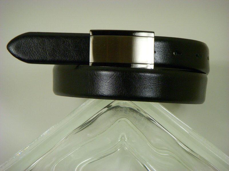 Paul Lawrence 2744 100% Leather Boy's Belt - Grain Leather - Black