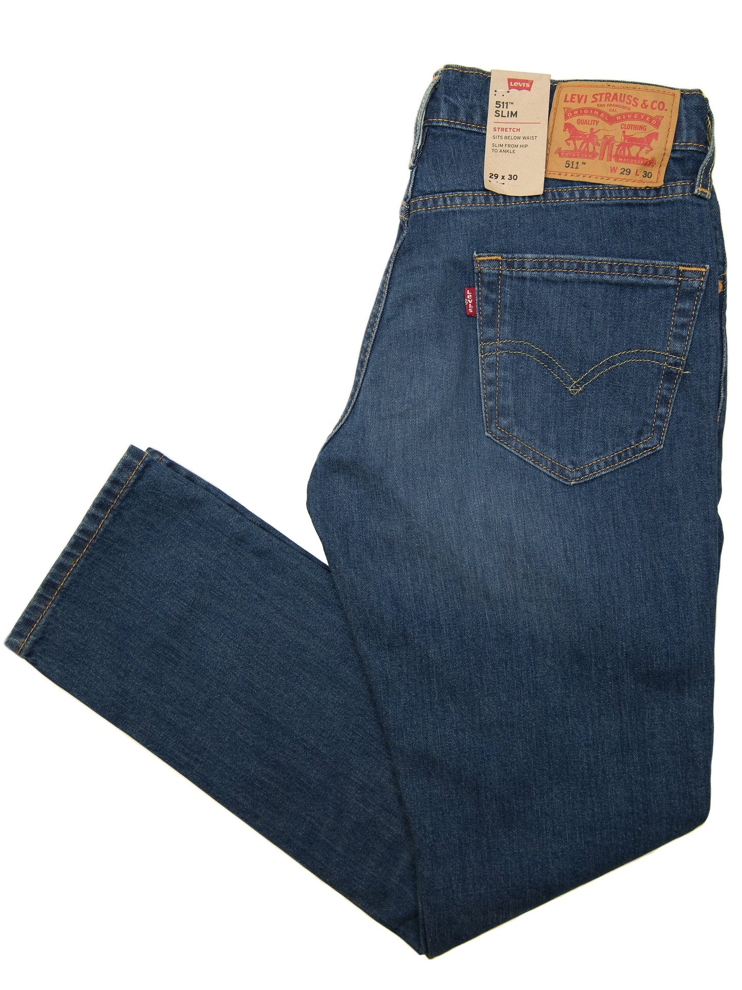 Levi's Jean- 27455- Blue- Slim Fit- Stretch Boys Jean Levi's