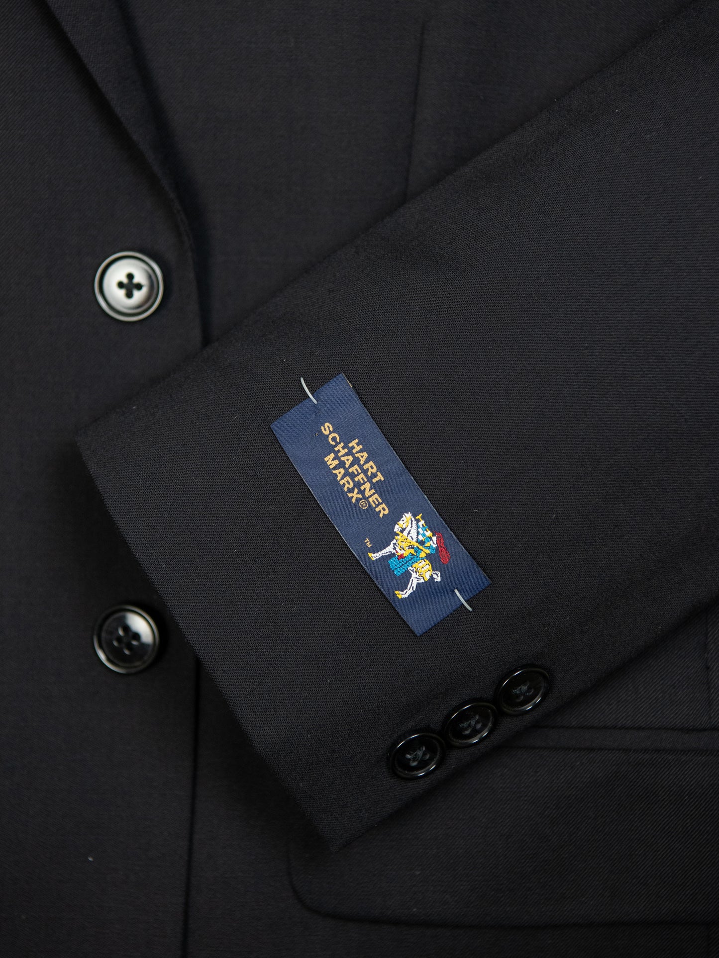 Hart Schaffner Marx 27604 Boy's Suit - Solid - Black