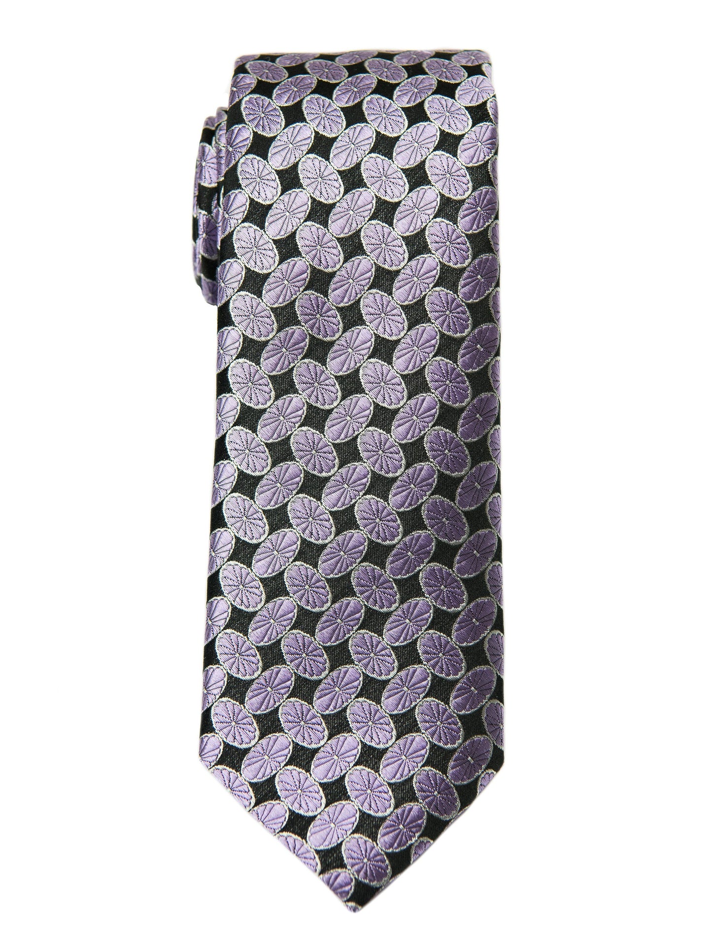 Boy's Tie 27756 Purple/Black Neat Boys Tie Heritage House