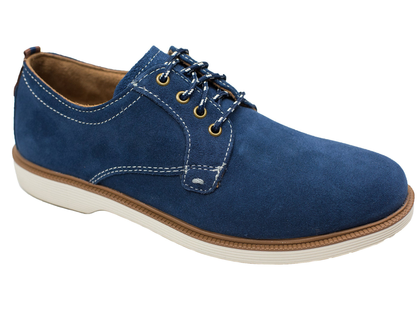 Florsheim 28396 Boy's Shoe - Plain Toe Ox-Suede-Navy Boys Shoes Florsheim