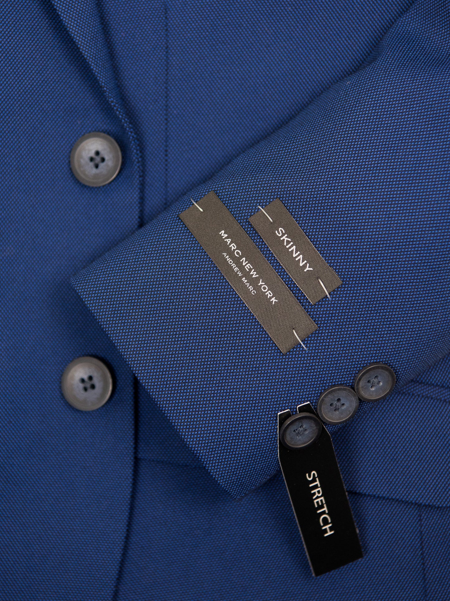 Andrew Marc 28435 Boy's Skinny Fit Suit - NailHead- Dark Blue Boys Suit Andrew Marc