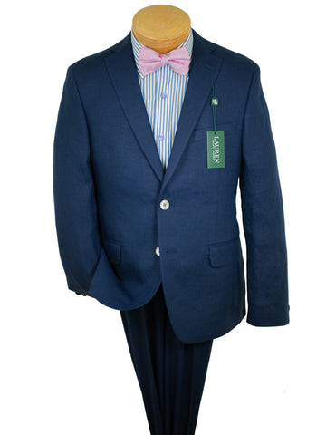 Image of Lauren Ralph Lauren 28763 100% Linen Boy's Suit Separates Jacket - Solid - Navy