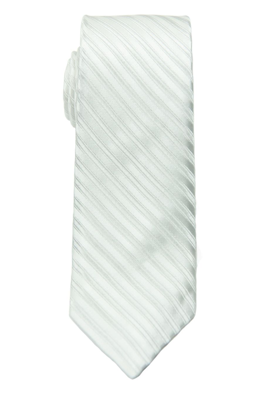 Heritage House 28801 100% Silk Tie-Tonal Stripe- White