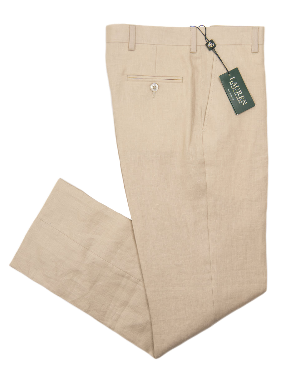 Lauren Ralph Lauren 28997P 100% Linen Boy's Suit Separate Pant - Solid - Tan