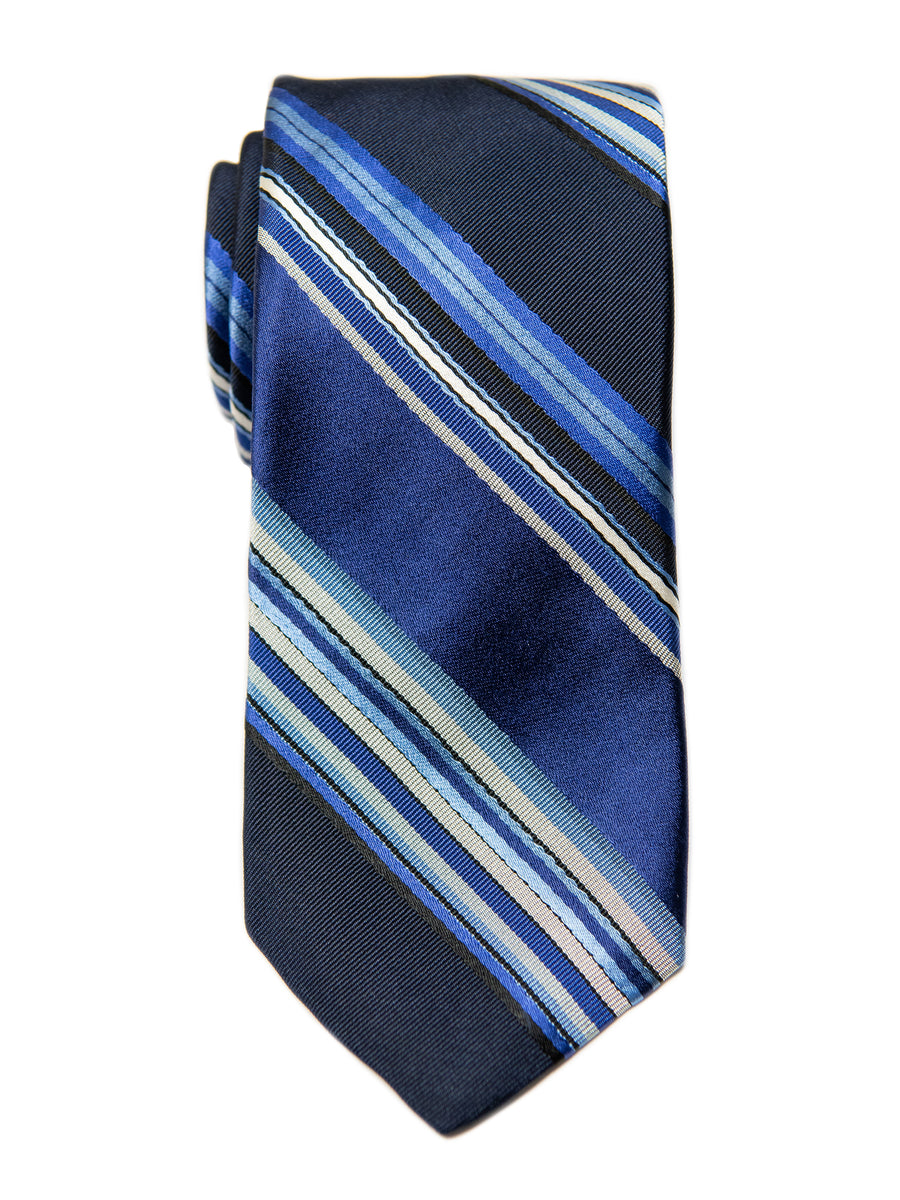 Dion 29198 Boy's Tie- Blue- Stripe
