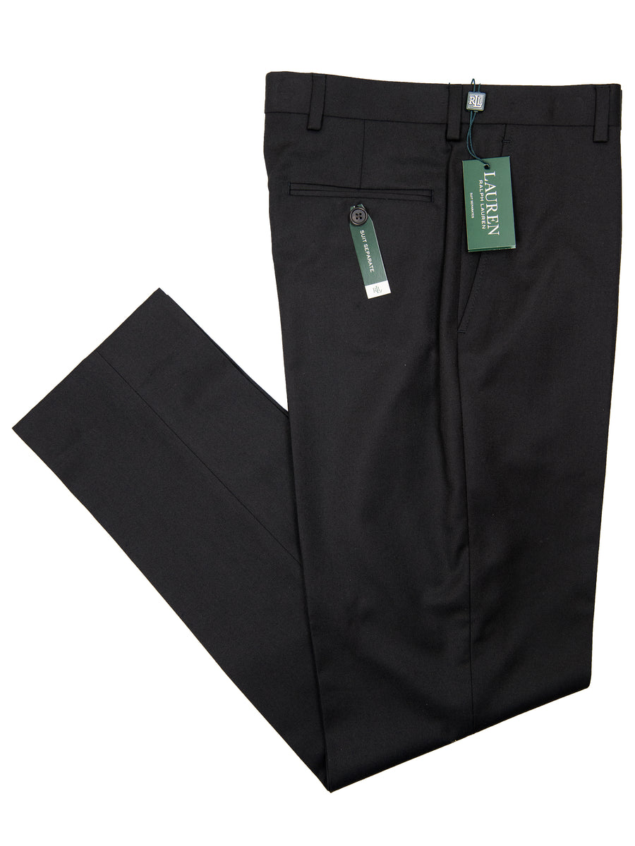 Lauren Ralph Lauren 29252P 100% Wool Boy's Suit Separate Pant - Solid - Black