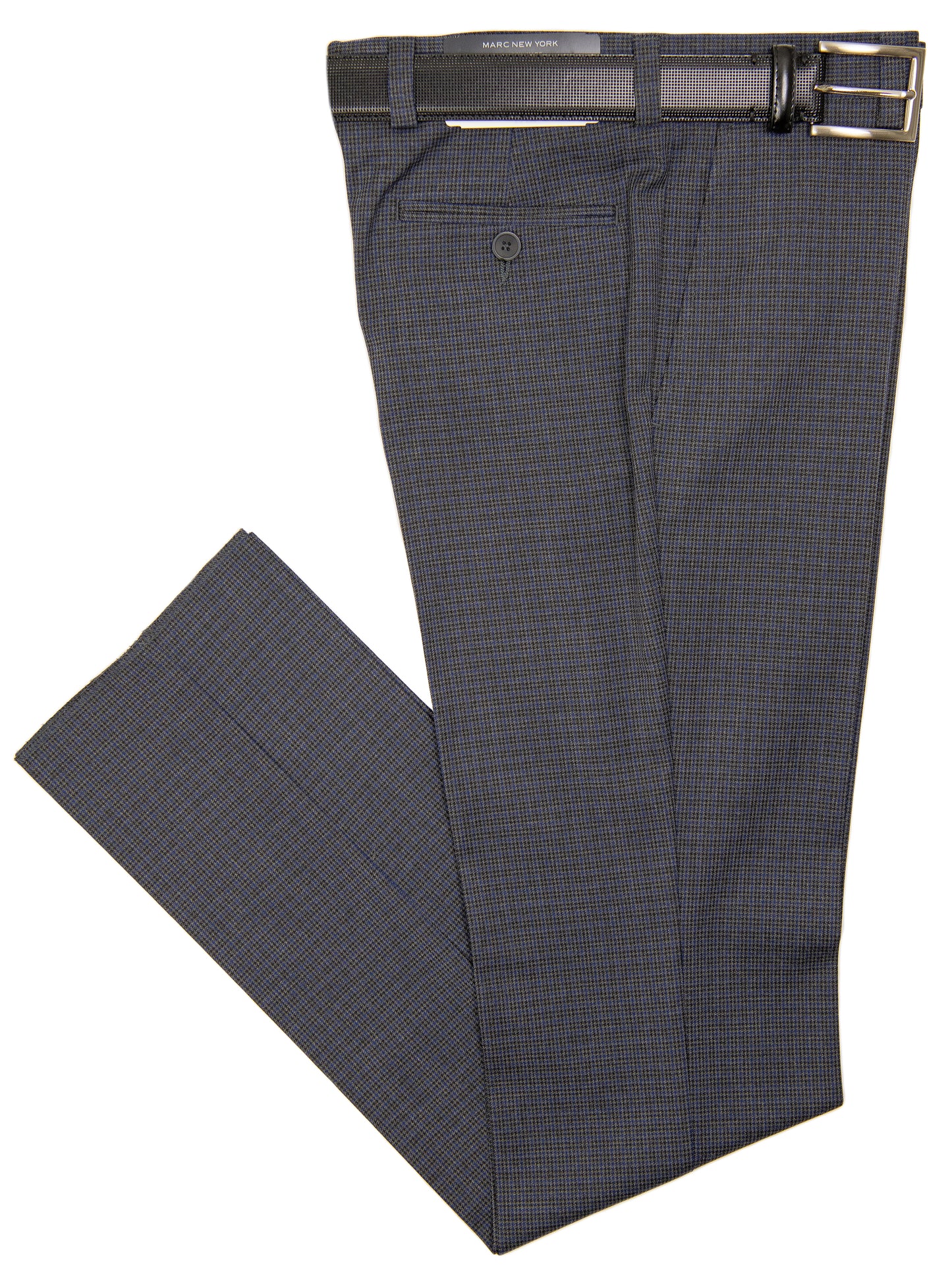 Andrew Marc 29693P Boy's Suit Separate Pant - Skinny Fit - Houndstooth - Grey