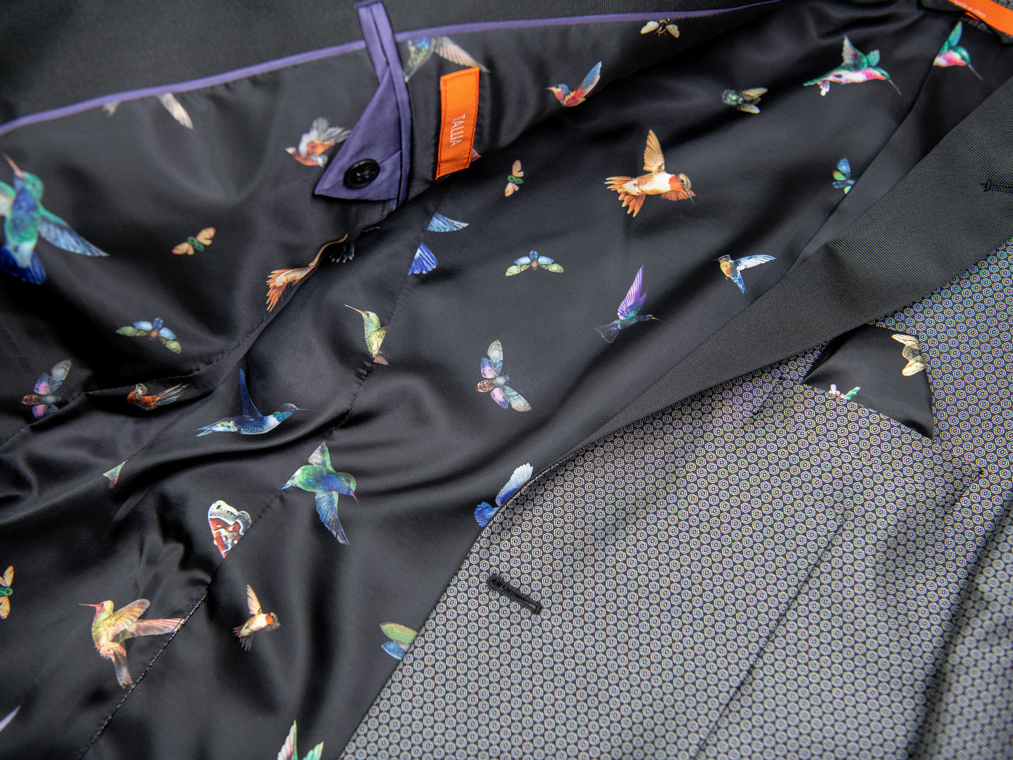 Tallia 29836 Boy's Sport Coat - Neat - Silver/Black