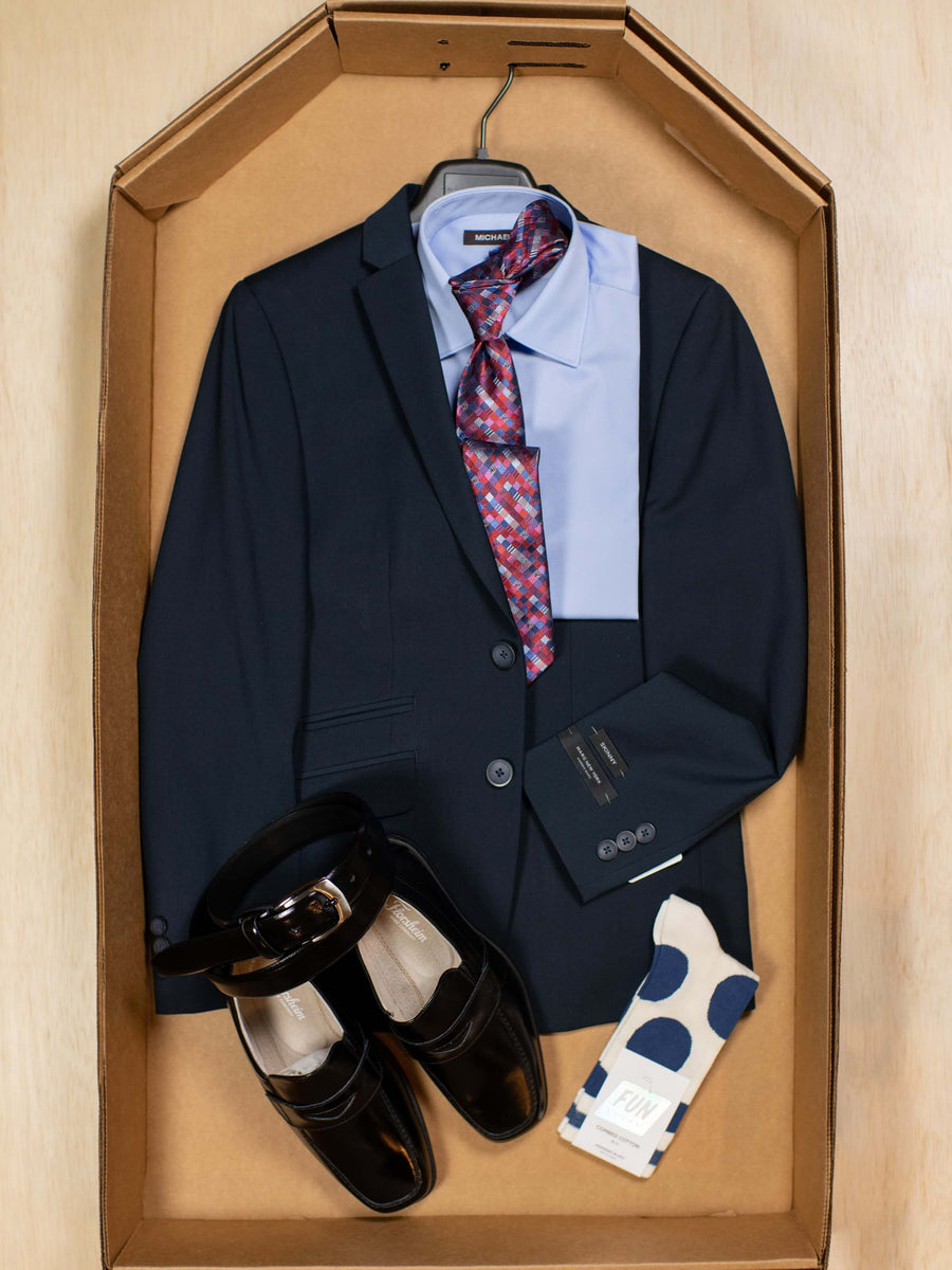 Complete Navy Skinny Fit Suit Outfit 30188