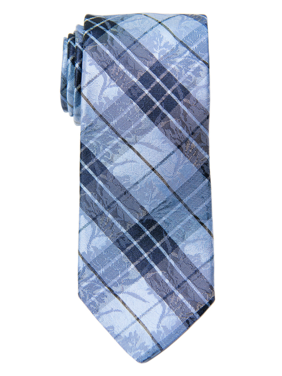 Dion 30238 Boy's Tie- Blue - Plaid