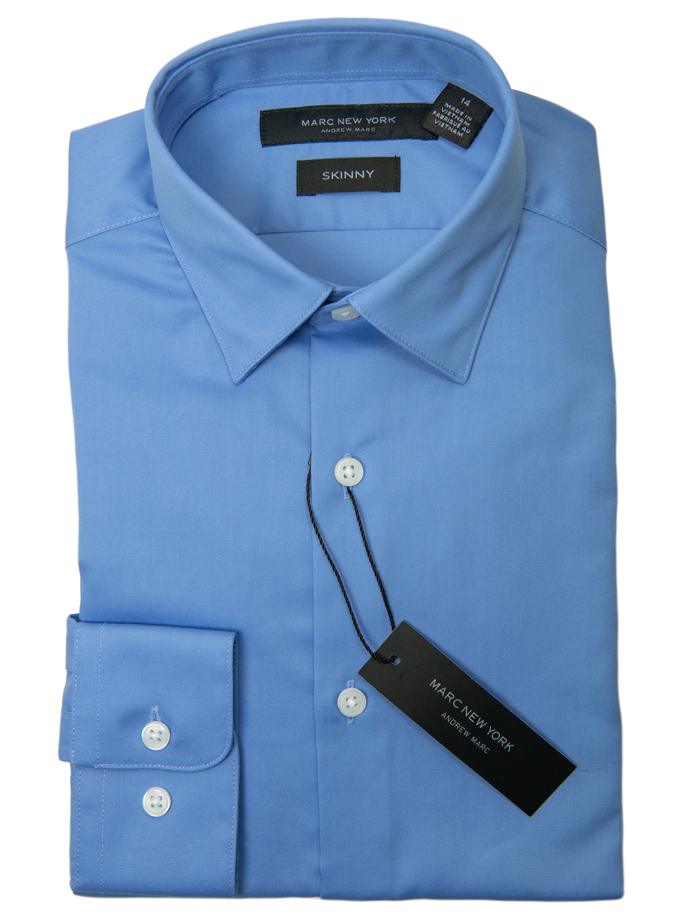 Andrew MARC Solid Dress Shirt, Size 8 R - Blue at Nordstrom Rack Andrew MARC Solid Dress Shirt, Size 8 R - Blue at Nordstrom Rack