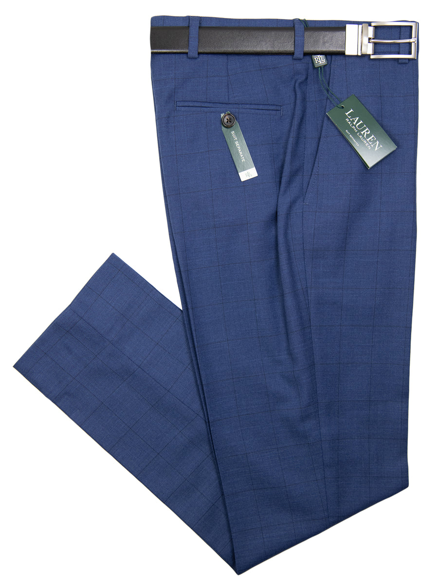 Lauren Ralph Lauren 31838P Boy's Suit Separate Pant - Plaid- Bright Navy