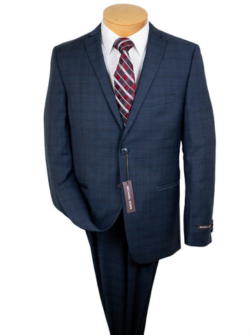 Image of Michael Kors 31885 - Skinny Fit Suit - Plaid - Teal