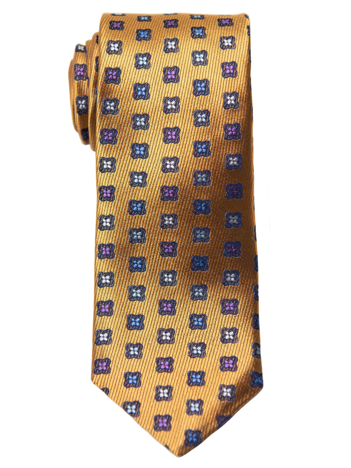 Dion Boy's Tie - 32513 - Neat - Gold/Blue