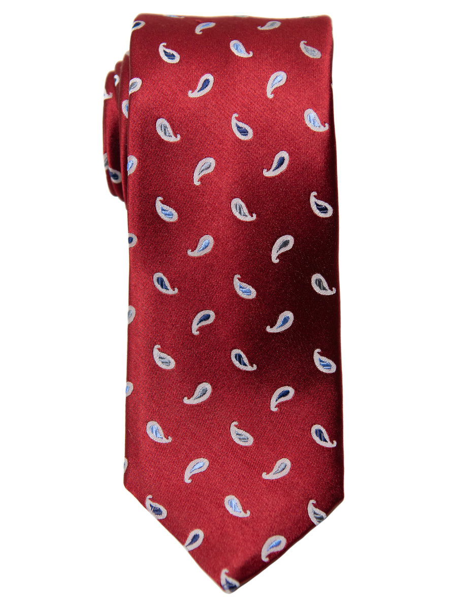 Dion  Boy's Tie - 32515 - Paisley - Red/Blue