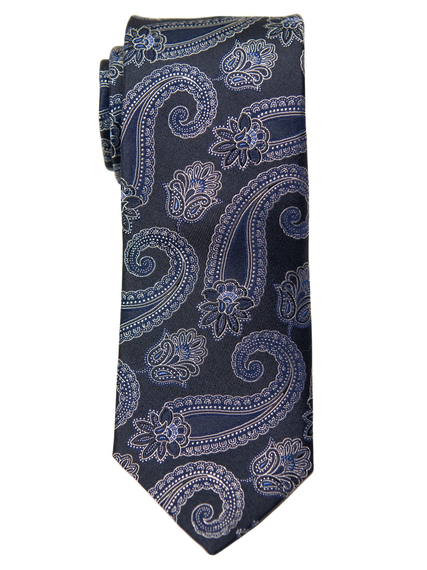 Dion Boy's Tie - 32519 - Paisley - Navy/Blue