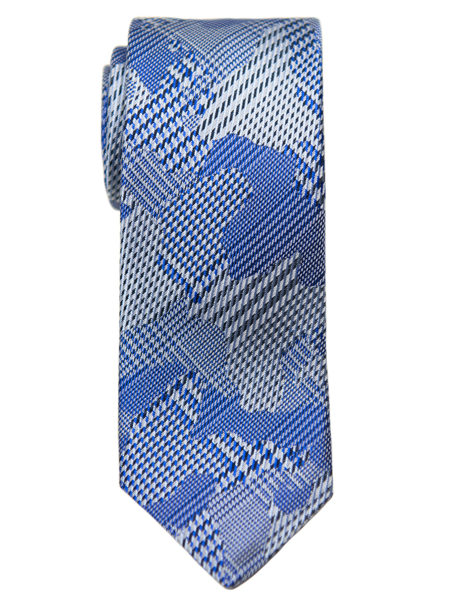 Dion  Boy's Tie 32658 - Plaid - Blue