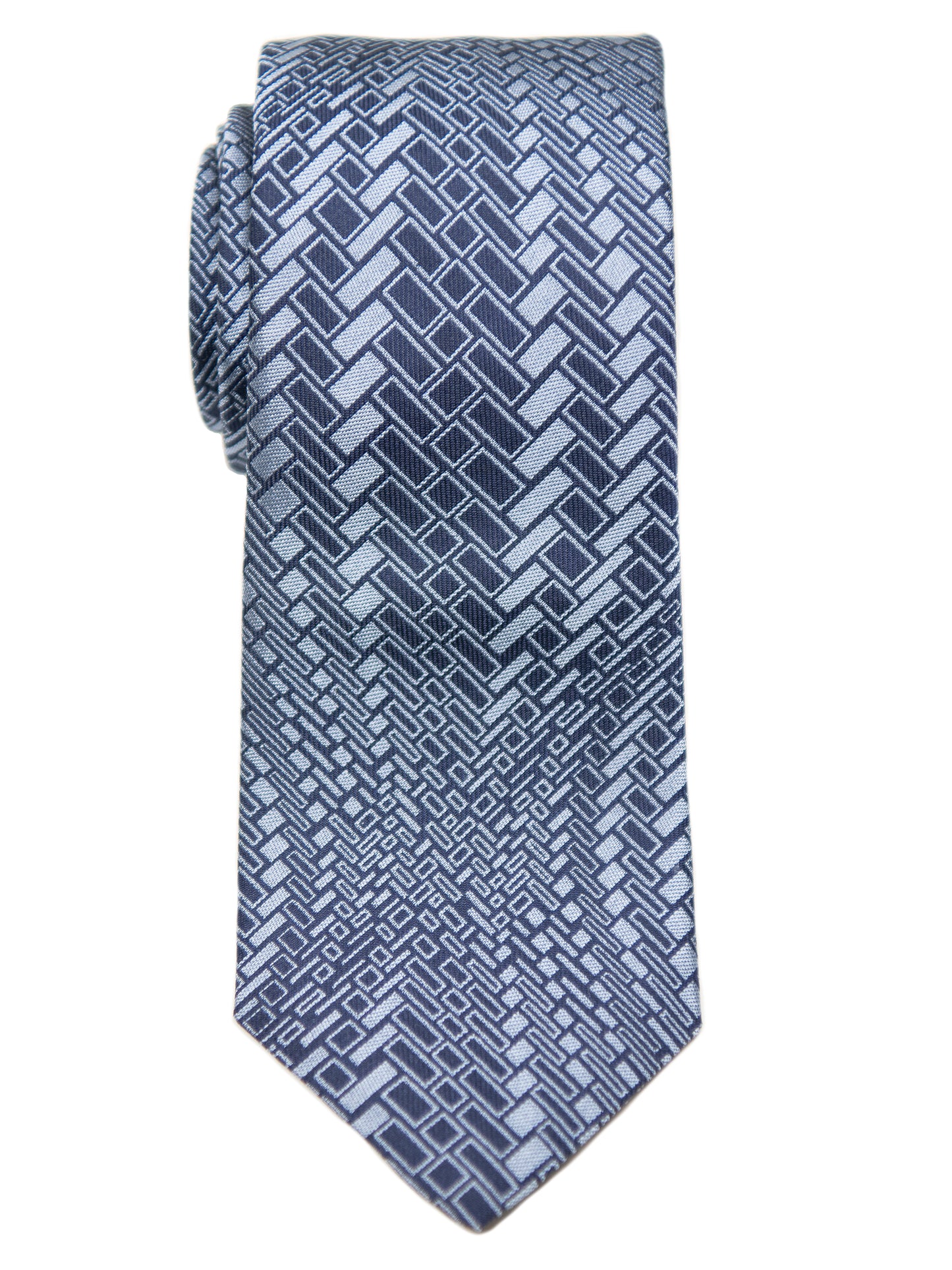 Dion Boy's Tie 32668 - Swirl - Navy/Blue