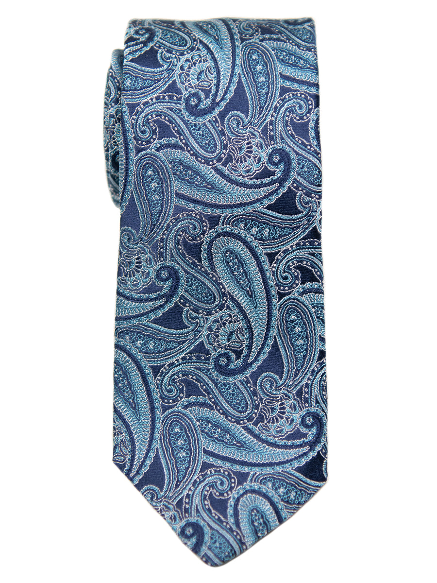 Dion  Boy's Tie 32670 - Paisley - Navy/Teal