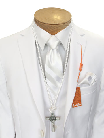 Image of Tallia 32944 Suit Separate Jacket - Skinny Fit - Solid - Stretch - White
