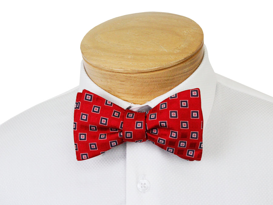 ScottyZ 33028 Young Men's Bow Tie - Neat - Red/Navy